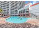 Large outdoor pool surrounded by lounge chairs at the Grande Cayman Resort at 7200 N Ocean Blvd. # 1160, Myrtle Beach, SC 29572