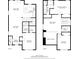 Detailed floor plan showcasing the layout of a two-story home, including bedrooms, living spaces, and bathrooms at 864 Barn Owl Ct. # 864, Myrtle Beach, SC 29579