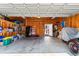 Spacious garage featuring ample storage and organized shelving at 864 Barn Owl Ct. # 864, Myrtle Beach, SC 29579