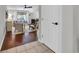 Cozy living room with stylish furnishings, access to a balcony, and seamless flow into the dining area at 10301 North Kings Hwy. # 21-4, Myrtle Beach, SC 29572