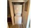 Laundry closet with stacked washer and dryer at 1101 2Nd Ave. N # 403, Surfside Beach, SC 29575