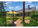 Expansive backyard showcasing a manicured lawn and covered seating area at 226 Red Tail Hawk Loop, Pawleys Island, SC 29585