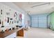 An organized garage with a workbench and storage options offering functional space for hobbies at 23 Robert Conway Ct., Georgetown, SC 29440