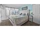 Comfortable bedroom featuring soft colors, a large window, and a plush bed for a restful retreat at 2501 S Ocean Blvd. # 508, North Myrtle Beach, SC 29582