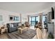 Comfortable living room featuring ocean views, cozy seating, and stylish decor at 2501 S Ocean Blvd. # 508, North Myrtle Beach, SC 29582