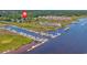 Coastal community featuring waterway access, boat slips, and scenic marsh views at 4490 Barcelona Ln., Little River, SC 29566