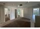 Second-floor bedroom showing the architectural detail of the space plus a view of the adjoining bathroom and bedroom at 454 Pacific Commons Dr., Surfside Beach, SC 29575