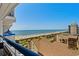 Condo balcony with gorgeous ocean view at 5511 N Ocean Blvd. # 902, Myrtle Beach, SC 29577