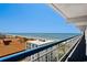 Beautiful ocean view from the condo's balcony at 5511 N Ocean Blvd. # 902, Myrtle Beach, SC 29577