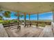 Open air gazebo that offers shaded seating with ocean views at 5511 N Ocean Blvd. # 902, Myrtle Beach, SC 29577