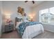 Bright bedroom featuring neutral walls, carpeted floors, and a decorative hat wall at 640 Mccorkle Place, Conway, SC 29526