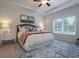 Bright main bedroom offering a ceiling fan, neutral decor and a cozy atmosphere for restful nights at 640 Mccorkle Place, Conway, SC 29526