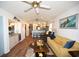 Charming living room open to the kitchen with bright natural light, comfortable seating, and stylish decor at 697 Tupelo Ln. # 24G, Longs, SC 29568