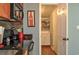 Eat-in kitchen features black appliances, granite countertops, and a walk-in pantry at 728 Tarpon Ct., Myrtle Beach, SC 29579