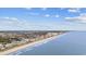 Expansive aerial view of the coastline showcasing the beach and ocean at 817 S Ocean Blvd. # 201, North Myrtle Beach, SC 29582