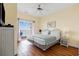 Bright bedroom offering ocean views from balcony, twin beds and coastal decor for a relaxed retreat at 817 S Ocean Blvd. # 201, North Myrtle Beach, SC 29582