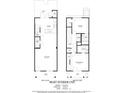 Detailed floor plan showcasing layout of a right unit with dimensions and room names at 821 Maxine Ct. # 2C, Myrtle Beach, SC 29577