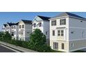 Stylish new townhouses with individual exteriors and modern design elements at 201-B Madison Ct., Myrtle Beach, SC 29577