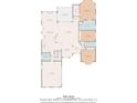 Layout of the home including the Primary bedroom, living room and garage at 2000 Kilkee Dr., Myrtle Beach, SC 29579
