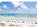 Expansive ocean view from condo overlooking the beach with light blue skies at 5800 N Ocean Blvd. # 705, North Myrtle Beach, SC 29582