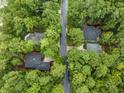 Aerial view of houses surrounded by trees at 1237 Clipper Rd., North Myrtle Beach, SC 29582