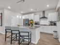 Modern kitchen with granite countertops and stainless steel appliances at 2020 Santa Maria St., Myrtle Beach, SC 29579