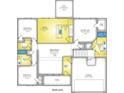 Detailed floor plan showcasing the layout, including the kitchen, bedrooms, and living spaces at 1060 Log Cabin Rd., Loris, SC 29569