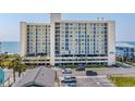 Oceanfront building, multiple levels, parking area, and ocean view at 2500 N Ocean Blvd. # 616, North Myrtle Beach, SC 29582