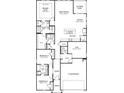 Detailed floor plan showcasing the layout of this open-concept home, including the primary suite and bedrooms at 5026 Valley Falls St., Myrtle Beach, SC 29579
