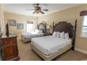 Guest bedroom with two double beds, and a ceiling fan at 100 North Beach Blvd. # 1819, North Myrtle Beach, SC 29582
