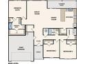 Detailed floor plan showcases a spacious layout with an owner's suite, great room, and kitchen at 190 Joanna Gillard Ln., Georgetown, SC 29440