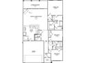 Detailed floor plan showcasing the layout of the home with 3 bedrooms, 2 baths, and a spacious living area at 329 Palmetto Sand Loop, Conway, SC 29527