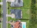 An aerial view showcasing the home's roof and the surrounding neighborhood at 9048 Abingdon Dr., Myrtle Beach, SC 29579
