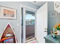 Bright condo entryway with coat closet and balcony view at 4633 Lightkeepers Way # 5-J, Little River, SC 29566