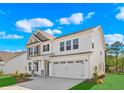 Charming two-story home with a two-car garage and manicured lawn at 5024 Cambria Ct., Little River, SC 29566