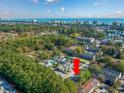 Aerial view showing townhouses near the coast at 6703 Jefferson Pl. # B2, Myrtle Beach, SC 29572