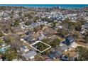 Property aerial showcasing a neighborhood with nearby coastal amenities and easy access to the area at 538 Calhoun Dr., Murrells Inlet, SC 29576