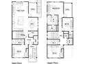 Two-story house floor plan, showing four bedrooms and two and a half baths at 1017 Tarpon Pond Rd., North Myrtle Beach, SC 29582