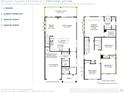 Detailed floor plan showcasing the layout of a new home with bedroom, covered patio, and living spaces at 2404 Hillbourne Loop, North Myrtle Beach, SC 29582