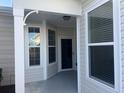 Cozy front porch with entrance to the home at 736 Salerno Circle # D, Myrtle Beach, SC 29579
