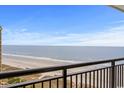 Breathtaking ocean view from the balcony, overlooking the sandy beach and serene coastline at 4800 S Ocean Blvd. # 1219, North Myrtle Beach, SC 29582