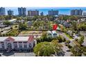 Aerial view showcasing the home's location near the beach and city buildings at 2302 Seaseeker Ln., Myrtle Beach, SC 29577