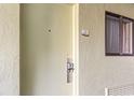 Exterior condo entry door with keyless entry at 1105 S Ocean Blvd. # 620, Myrtle Beach, SC 29577