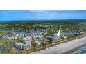 Aerial view of complex near the ocean and lagoon at 645 Retreat Beach Circle, Pawleys Island, SC 29585