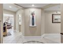 An entryway with tiled floors, recessed lighting, and a decorative vase at 2180 Waterview Dr. # 637, North Myrtle Beach, SC 29582