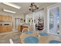 Bright kitchen with a breakfast nook and view into the dining room at 2180 Waterview Dr. # 637, North Myrtle Beach, SC 29582