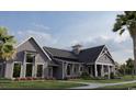 Gray farmhouse style community clubhouse with landscaping at 1221 Saxon Ct., Myrtle Beach, SC 29579