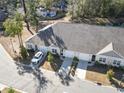 Aerial view of a townhome community near water at 97 Sea Shell Dr. # 33, Murrells Inlet, SC 29576