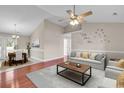 Stylishly decorated living room with modern furniture and a cozy atmosphere at 290 Georgia Mae Loop, Conway, SC 29527