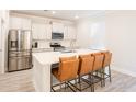 Modern kitchen with stainless steel appliances and kitchen island at 3339 Moss Bridge Ln., Myrtle Beach, SC 29579